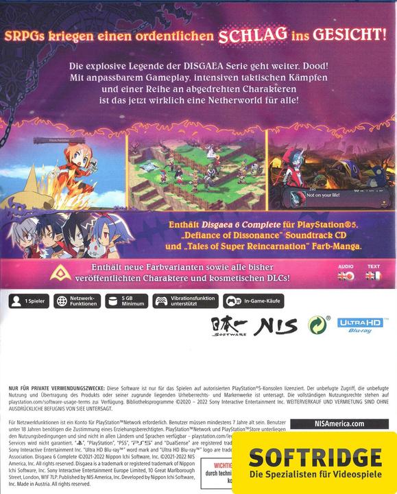 Actual product image NIS Disgaea 6 Complete (PS5) (PS5, DE)