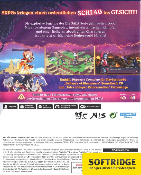 Produktbild NIS Disgaea 6 Complete (PS5) (PS5, DE)