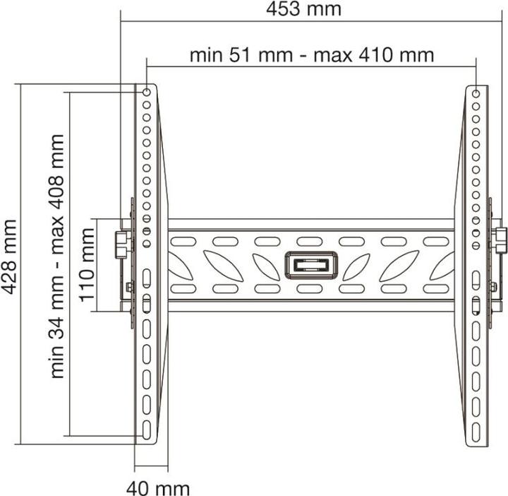 Immagine prodotto Munari SP 364 152,4 cm (60') Nero (Muro, 50 kg, 32" - 60")