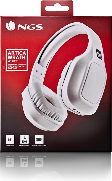 Produktbild NGS Artica wrath white (10 h, Kabelgebunden, Kabellos)