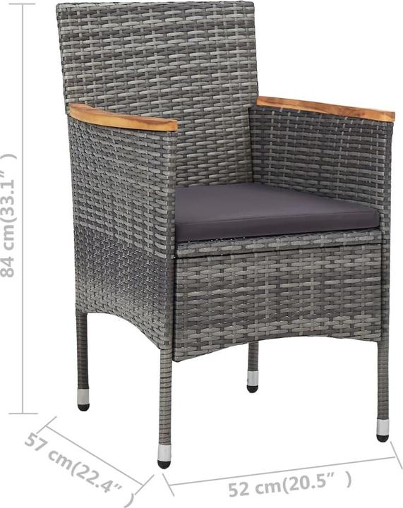 Produktbild vidaXL Bistroset (60 x 75 x 75 cm)