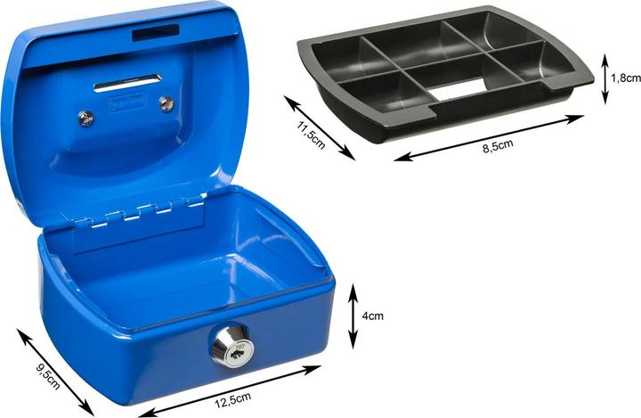 Productafbeelding Idena Geldkistje Mini 125x95x60mm, blauw