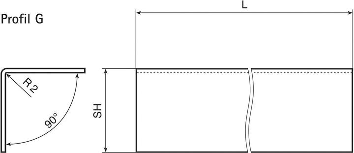 Immagine prodotto Hoju Protezione angoli dritto, L: 1500, 30x30