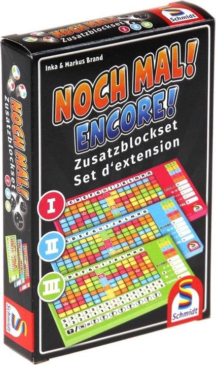 Produktbild Schmidt Spiele Noch Mal! Zusatzblocket 1 bis 3 (Deutsch, Englisch, Französisch, Italienisch)