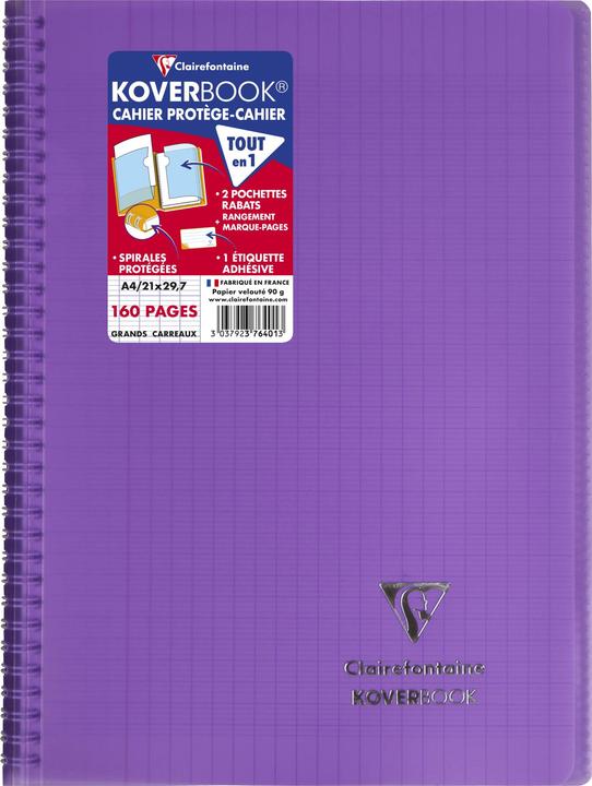 Actual product image Clairefontaine Koverbook (A4, Checked, Soft cover)