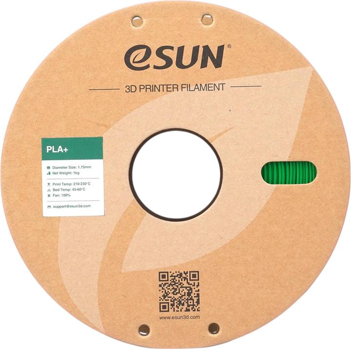Actual product image eSUN PLA+ Gras Grün Filament 1.75mm 1Kg (PLA+, 1.75 mm, 1000 g)