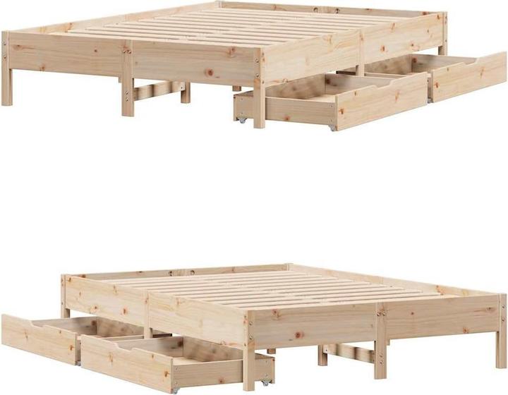 Actual product image vidaXL Bett ohne Matratze (150 x 200 cm)