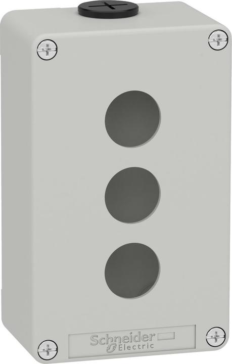 Produktbild Schneider Electric XAPD2203 Leergehäuse XAP Metall grau für 3x22mm - CSA (Gehäuse)