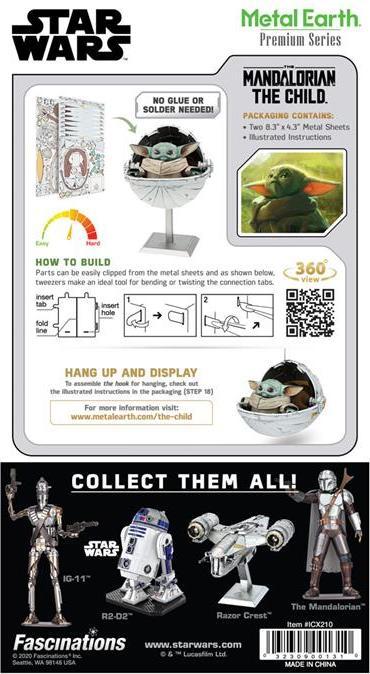 Produktbild Metal Earth MTA Iconx SW The Mandalorian - The Child | 502950