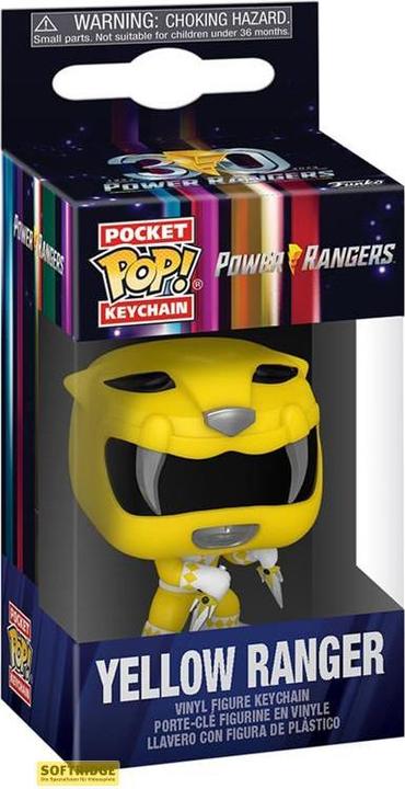 Immagine prodotto Funko Power Rangers 30th présentoir porte-clés Pocket POP! Vinyl Yellow Ranger 4 cm (12)