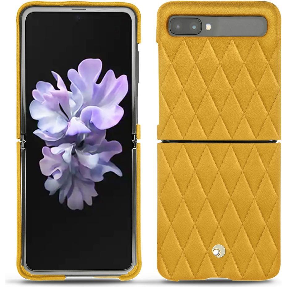 Noreve Lederschutzhülle (Samsung Galaxy Z Flip), Smartphone Hülle, Orange