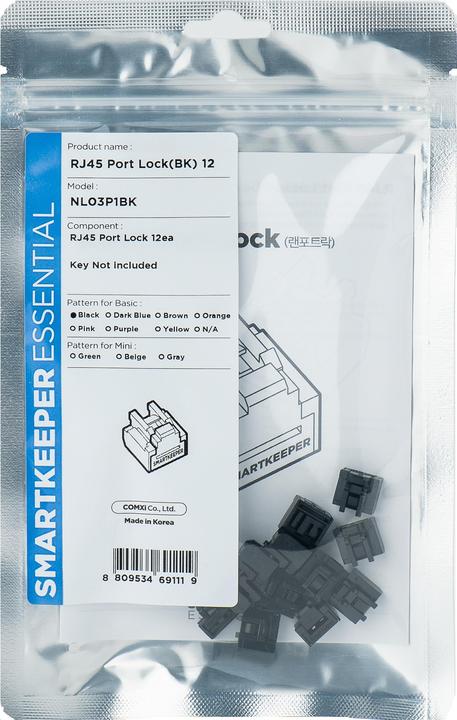 Produktbild Smart Keeper Basic RJ45 Port Blocker schwarz 12 Stk.