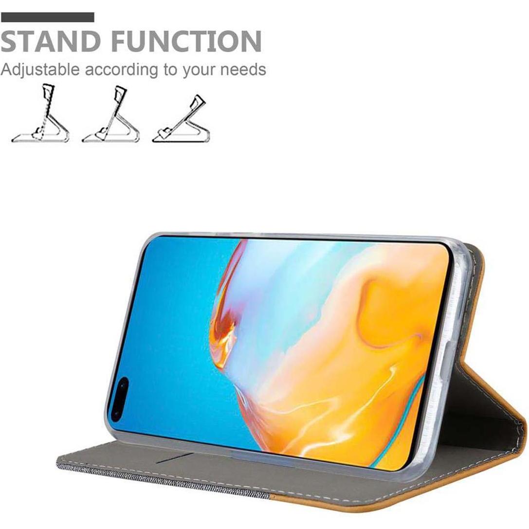 Thumbnail - Cadorabo Jeans Optik (Huawei P40), Smartphone Hülle, Grau, Braun