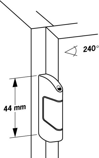 Actual product image Prämeta Corner hinge