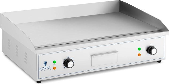 Royal Catering Elektro Grillplatte Griddleplatte Elektro 727 x 420 mm glatt 4.400 W