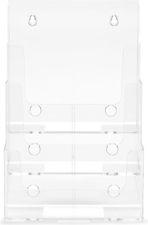 Immagine prodotto Deflecto Portadepliant, DIN A4 verticale, 3 tasche, cristallino (Ritratto A4)