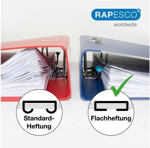 Actual product image Rapesco Flat stapler ECO Less Effort, black Stapling capacity: 35 sheets, insertion depth: 52 mm, for staple (35 Sheets)