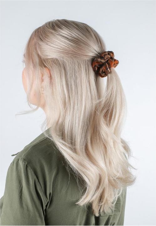 Image du produit Trisa Cheveux - English Check Hairband & Scrunchie, orange