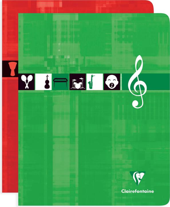Image du produit Clairefontaine Noten- und Singheft (17 x 22 cm, Quadrillé, Couverture rigide)