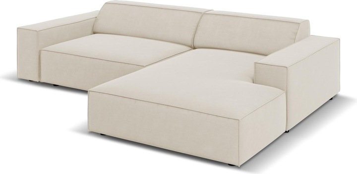 Actual product image Micadoni Velvet Modular Right Corner Sofa, "Jodie", 3 Seats, 224x166x70Made in Europe (Corner sofa)