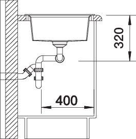 Actual product image Blanco Lexa 8 (Top-mounted sink, 78 cm, 50 cm)