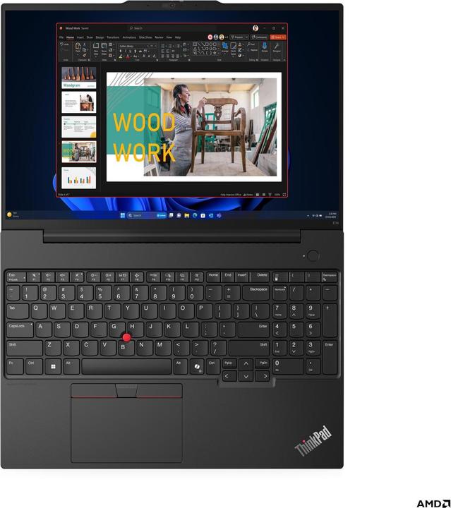 Actual product image Lenovo ThinkPad E16 Gen 2 (16", AMD Ryzen 5 7535HS, 16 GB, 512 GB, CH)