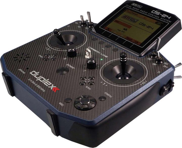 Actual product image Jeti DS-24 duplex 2.4 GHz Carbon Line Dark Blue Multimode