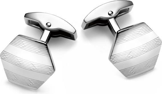 Immagine prodotto Caran d'Ache Boutons de manchette Chevron acier inox (Acciaio inox)