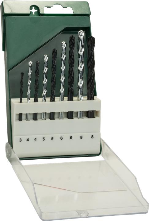 Actual product image Bosch Professional Zubehör 9pcs. drill bit set: metal HSS-R/stone (8 millimetres)