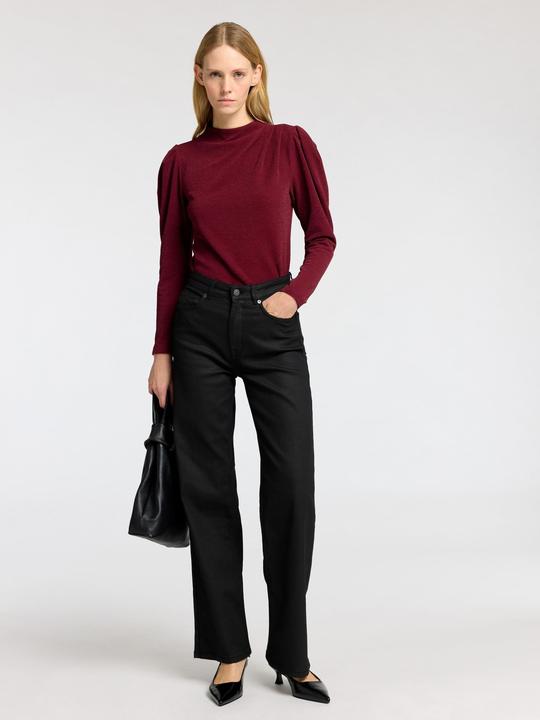 Actual product image Selected Draped top with long sleeves (L)