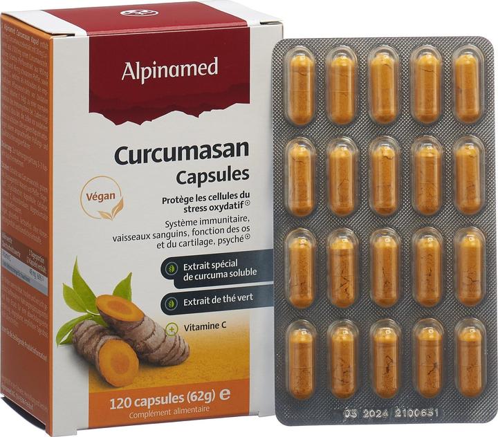 Actual product image Alpinamed Curcumasan Capsules (120 Piece, Capsules, 100 g)