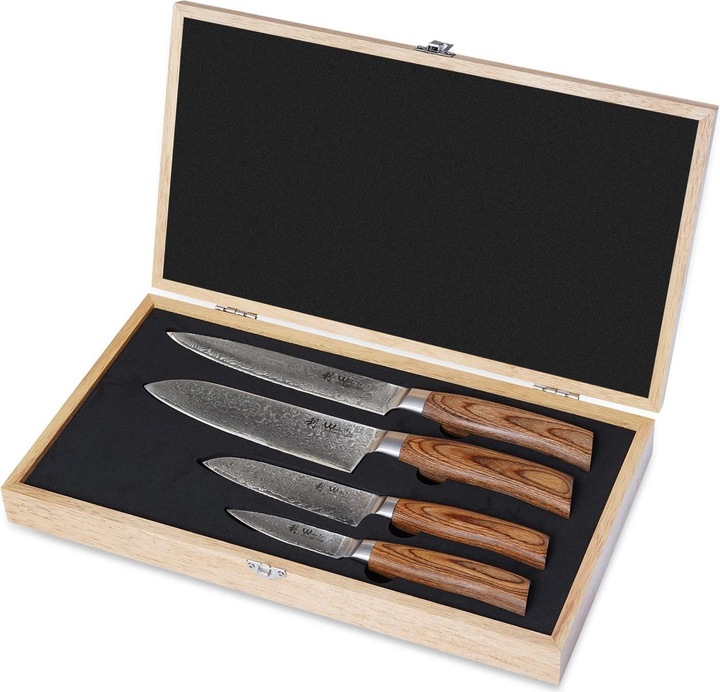 Produktbild Wakoli Damastmesser 4er Set EDIB Pro Serie (17 cm)