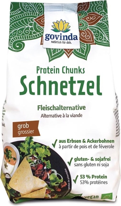 Produktbild Protein Chunks Fleischalternative Schnetzel Bio (Neutral, 1 Stk., 125 g)