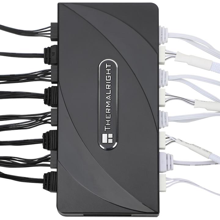 Actual product image Thermalright ARGB and FAN HUB 8 Port - 4 pin PWM (8 Fan)