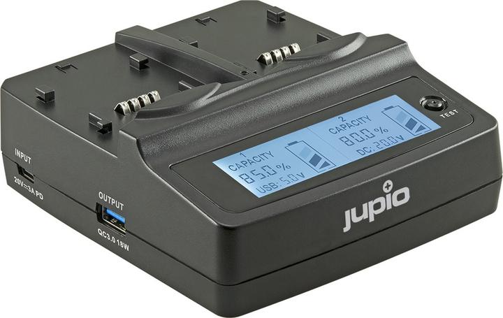 Image du produit Jupio Chargeur duo (45W/3.5-16.8V Not For Use w/ JCP0001) (Chargeur de batterie d'appareil photo)