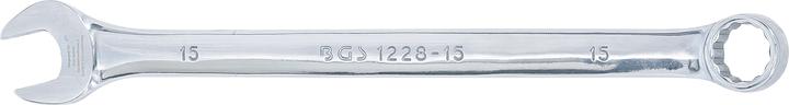 Produktbild BGS Maul-Ringschlüssel extra lang SW 15 mm (15 mm)