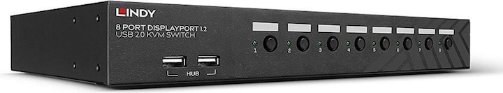Produktbild Lindy 8 Port DisplayPort 1.2 USB 2.0 KVM Switch