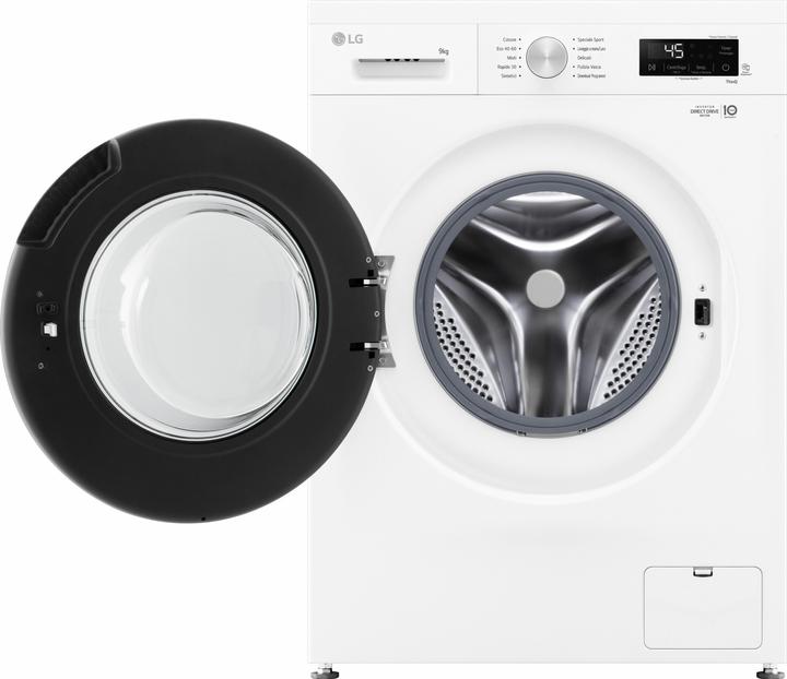 Produktbild LG F4NX1009NWB Waschmaschine 9 kg Klasse A (9 kg, Links)