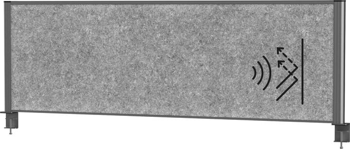 Produktbild Maul Tisch-Trennwand MAULconnecto 160x50cm Akustik d.gr/an