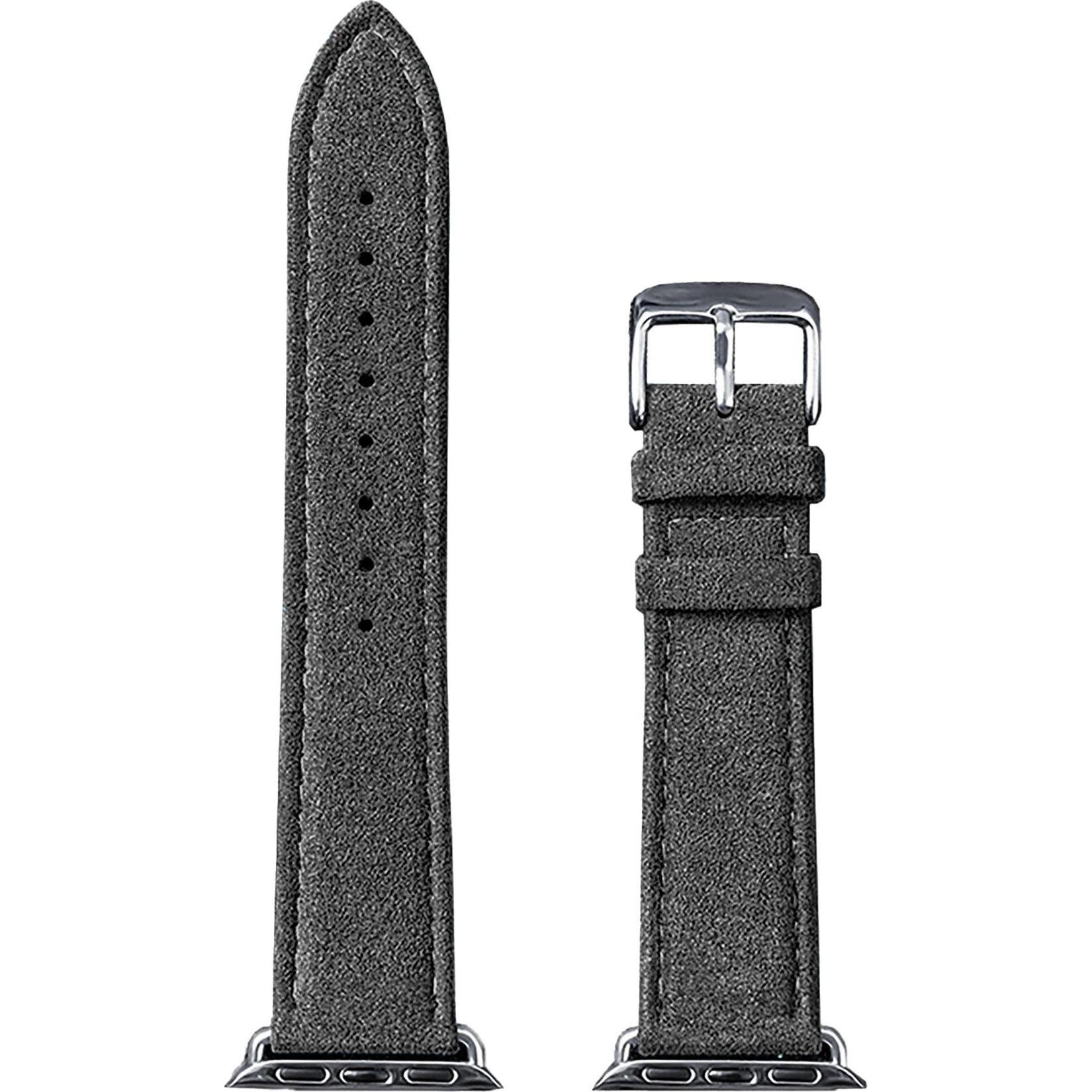 Thumbnail - Strap-it Armband (Alcantara-Stoff, Apple Watch), Uhrenarmband, Schwarz