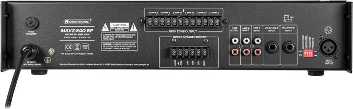 Omnitronic MAVZ-240.6P ELA mengversterker