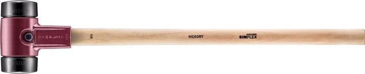 Actual product image Simplex Sledge hammer with cast steel housing and hickory handle, Ø 100 / handle 900 mm rubber composite (5.50 g)