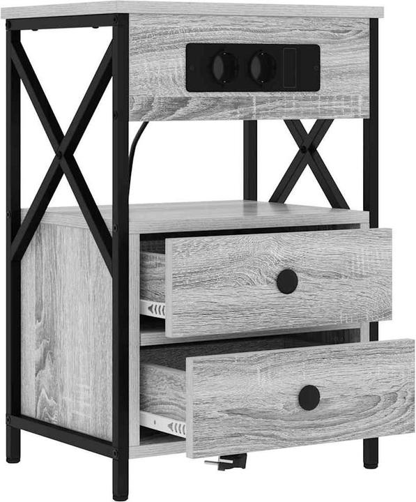 Produktbild vidaXL Moderner Nachttisch (40 x 31 x 60 cm)
