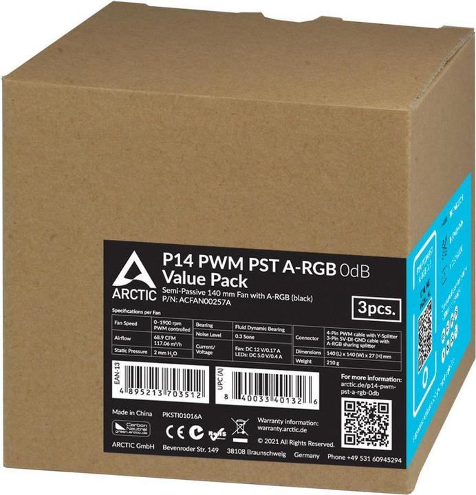 Produktbild Arctic P14 A-RGB (140 mm, 3 x)
