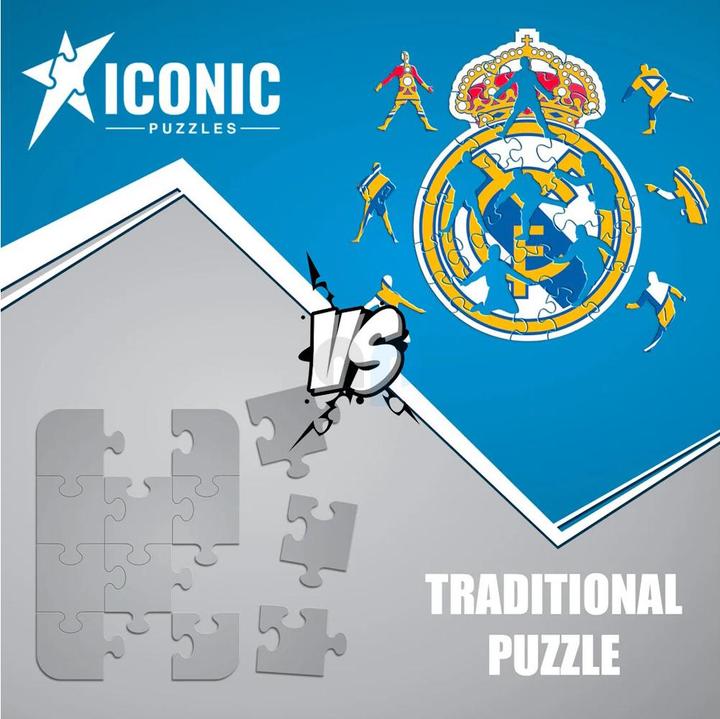 Productafbeelding Iconic Real Madrid CF - Logo - Puzzel in Legno Taglia L (500 Pezzi) (500 onderdelen)