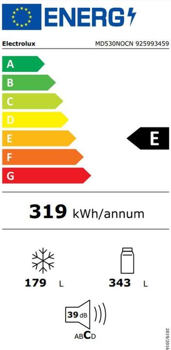 Energy Label Electrolux MD530NOCN (522 l)