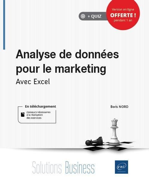 Immagine prodotto Analyse de données pour le marketing : avec Excel (Francese, Noro Boris, 2020)