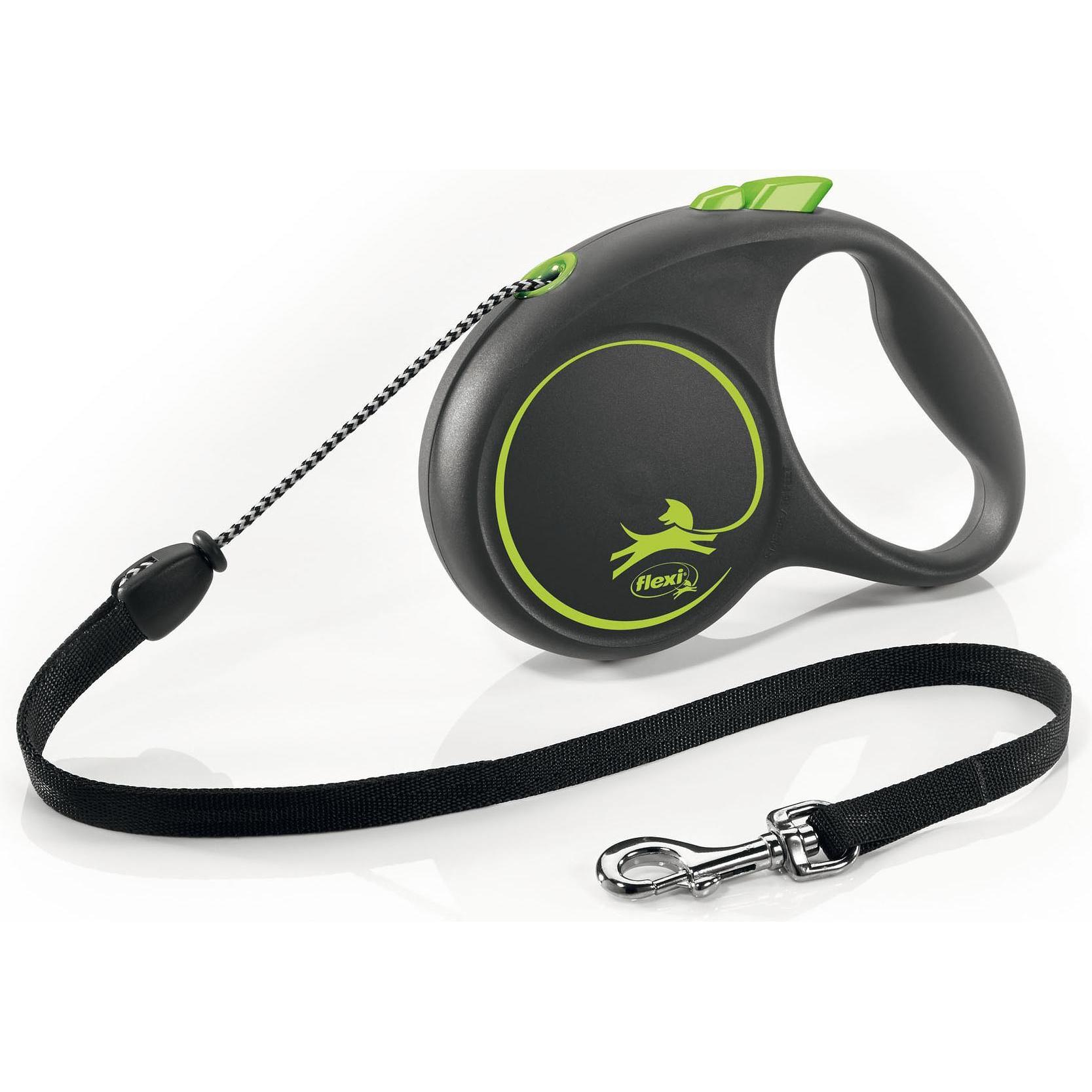 Flexi Black Design Seil (M, Hund, Allgemein), Halsband + Leine