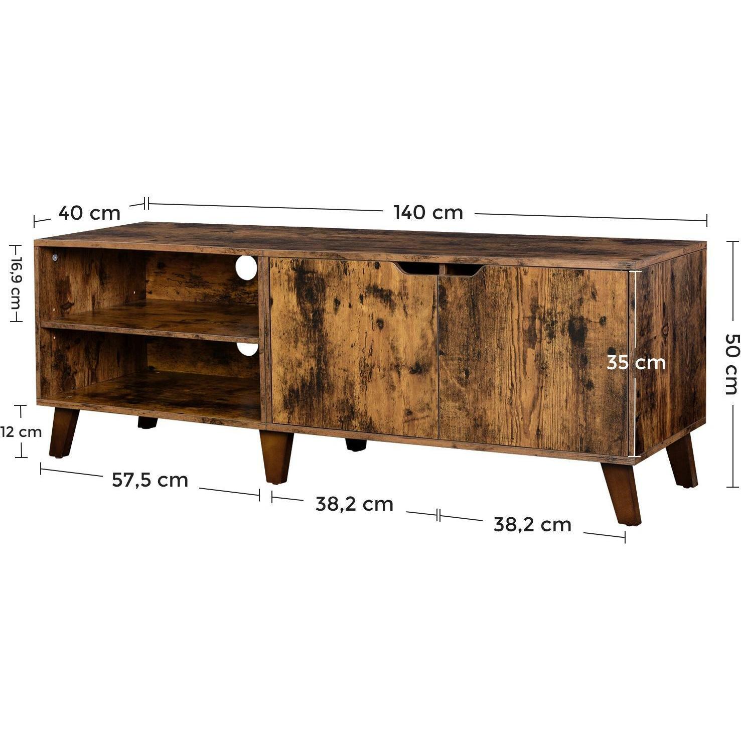 Vasagle, TV-meubilair, Havanna (140 x 40 x 50 cm)