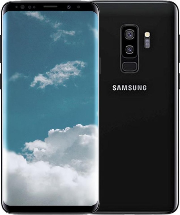 Samsung Galaxy S9+ EU (64 Go, Midnight Black, 6.20", Double SIM hybride, 12 Mpx, 4G)